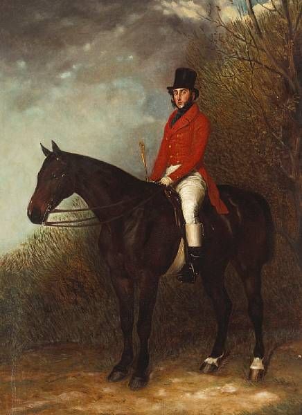 a-portrait-of-a-gentleman-on-his-dark-chestnut-hunter-in-a-landscape