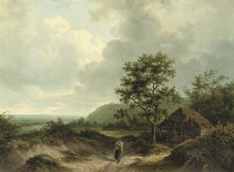 a-peasant-on-a-sandy-path