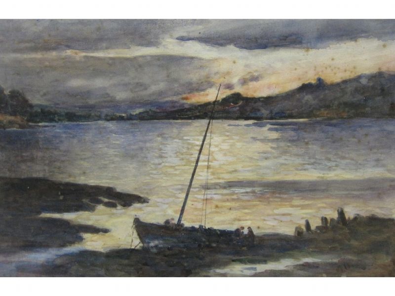 a-lake-landscape-at-evening