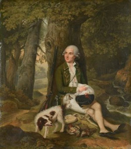 chasseur-au-repos-pres-d-une-riviere-avec-son-chien