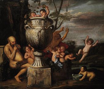 a-bacchanalian-scene-with-pan-an-putti-pressing-grapes-an-allegory-of-autumn