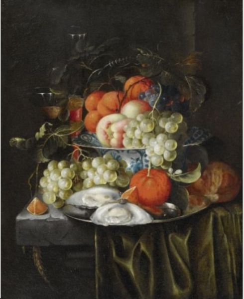 still-life-with-fruit-and-oysters-on-a-marble-plinth