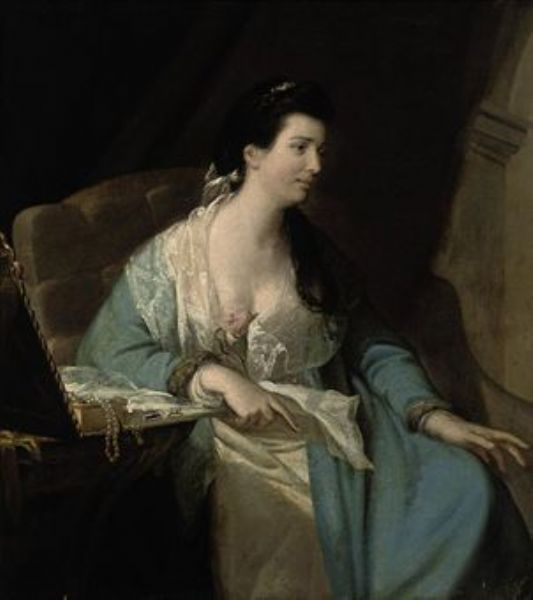 portrait-of-a-lady-three-quarter-length-seated-in-a-fur-trimmed-blue-dress-with-a-lace-wrap-beside-a-table-with-a-box-of-jew