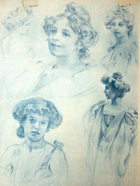 figure-studies-four-separate-plates