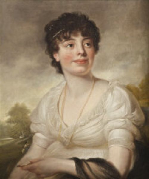 ortrait-of-a-young-woman-in-neo-classical-dress-in-a-landscape