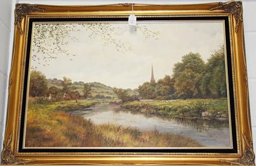 figure-and-sheep-by-a-river