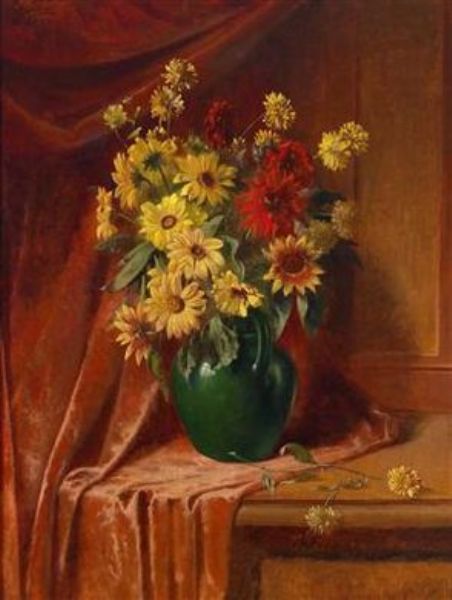 a-bouquet-of-summer-flowers-in-a-pottery-jug