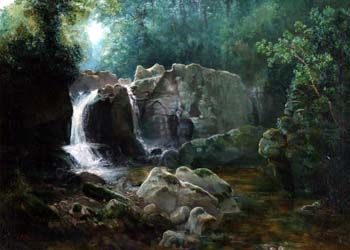 a-waterfall-in-a-wooded-river-landscape