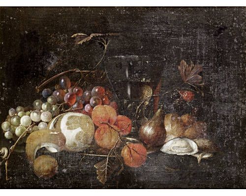 a-still-life-of-grapes-a-peeled-lemon-and-apricots-on-a-silver-dish-a-roemer-of-white-wine-figs-oysters-blackberries-and-a