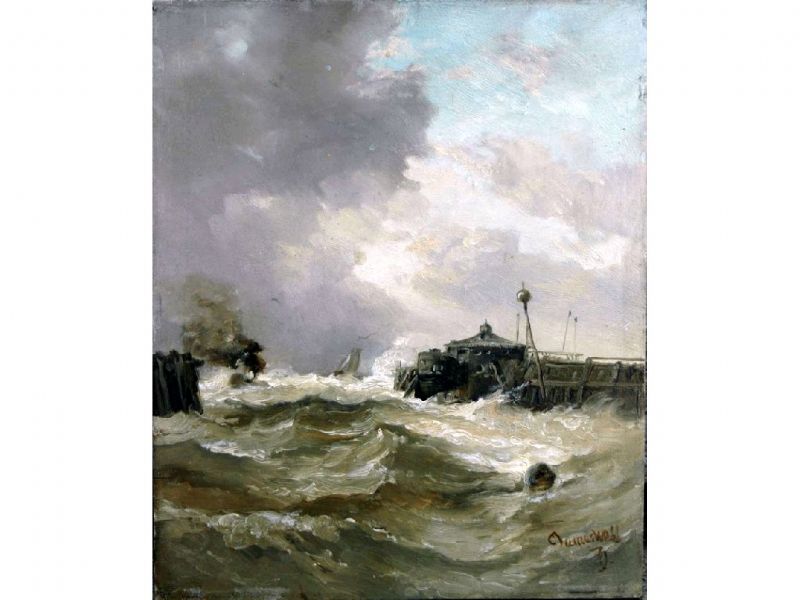 the-entrance-to-a-harbour