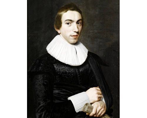portrait-of-a-gentleman-aged-18-half-length-in-a-black-tunic-with-a-white-lace-ruff-and-cuffs-holding-a-pair-of-gloves
