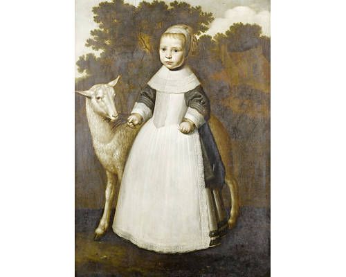 portrait-of-a-young-girl-full-length-in-a-grey-dress