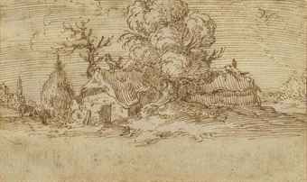a-cottage-in-a-wooded-landscape