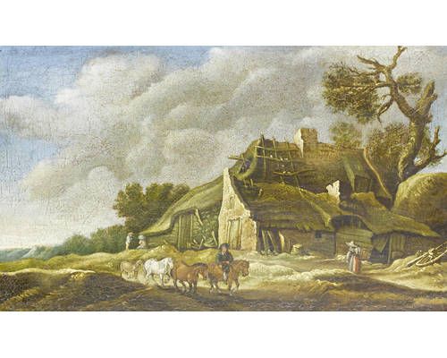 a-traveller-on-a-country-path-leaving-a-barn