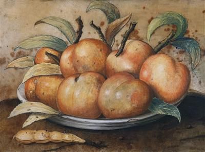 stillleben-mit-pfirsischen-und-johannisbrot
