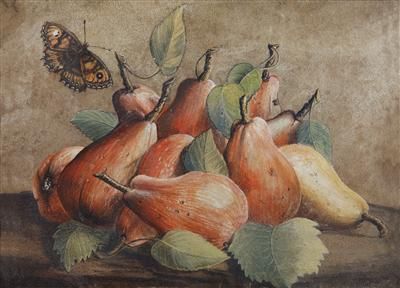 stillleben-mit-birnen-und-einem-schmetterling