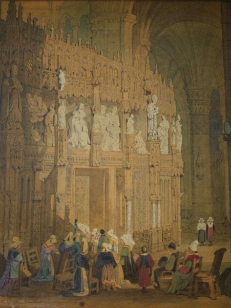 figures-in-a-church-interior