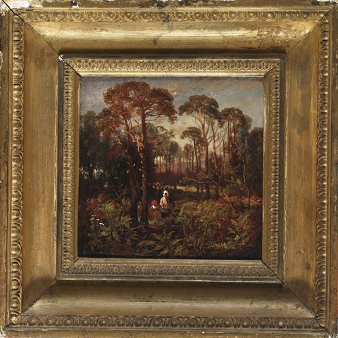 the-glebe-woman-and-child-in-a-wooded-clearing