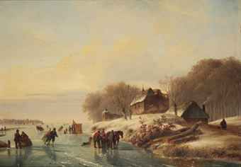 skating-in-a-winter-landscape-at-dusk