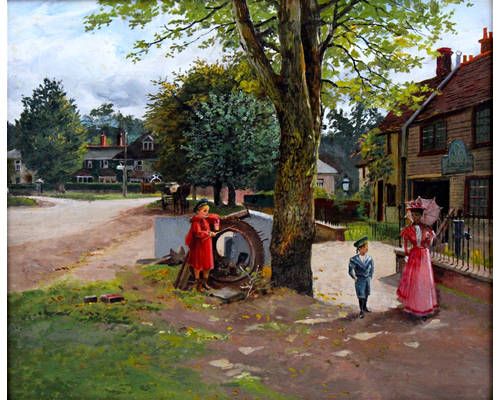 an-edwardian-village-scene