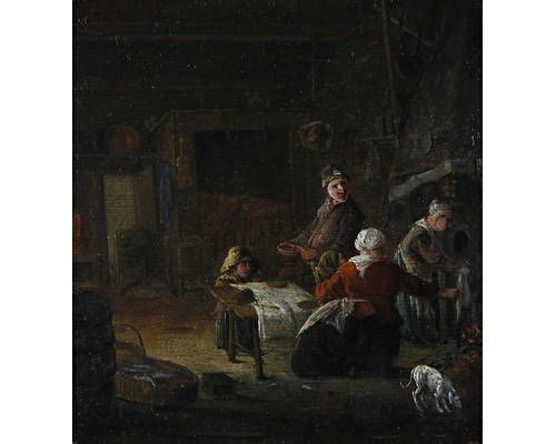 a-peasant-family-in-a-kitchen-interior