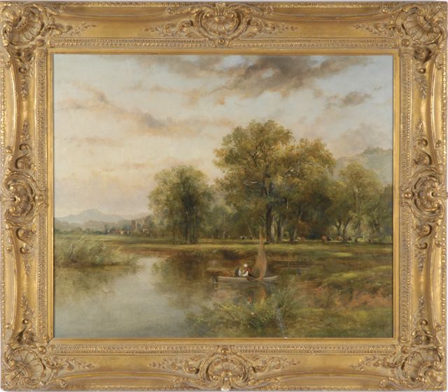 an-extensive-river-landscape-with-fishermen-in-a-sail-boat-cattle-grazing-in-wooded-background-village-in-the-distance