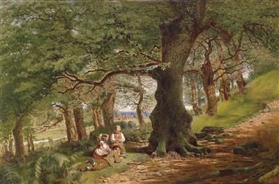 children-playing-by-a-woodland-path