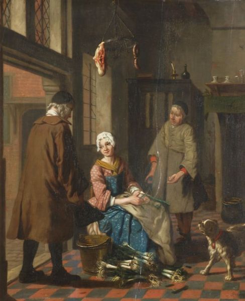 figures-in-a-kitchen-interior