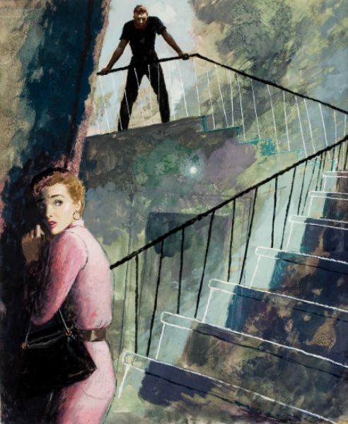 down-the-staircase-story-illustration