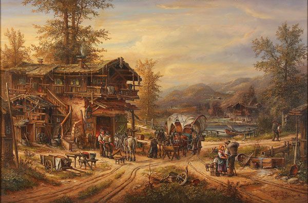tranquil-village-scene