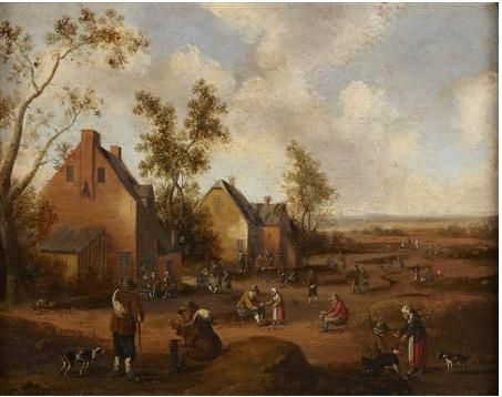 figures-and-animals-on-the-outskirts-of-a-village