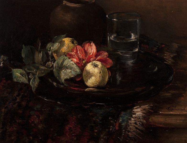 stilleven-met-vruchten-en-glas-op-een-schaal-en-een-pot