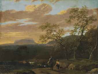 a-mountainous-river-landscape-with-peasants-cows-goats-and-sheep