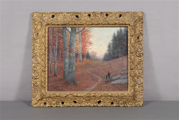 autumn-lake-upton-mass-1919-landscape