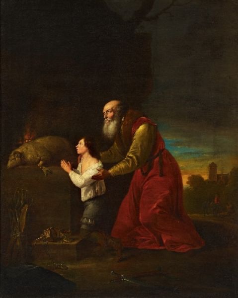 abraham-und-isaak-beim-dankgebet