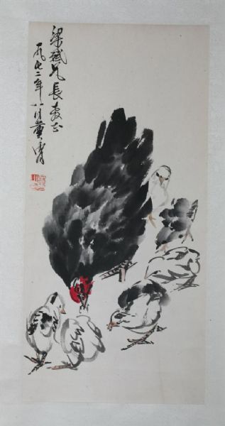 a-hen-with-five-chicks