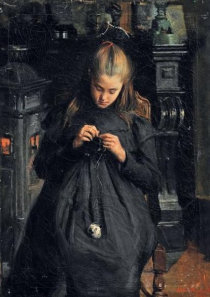 jeune-fille-a-la-pelote-de-laine