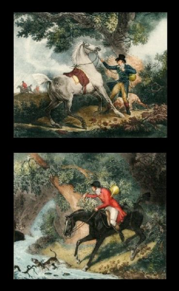 chasseur-egare-and-cheval-effraye-par-la-foudre
