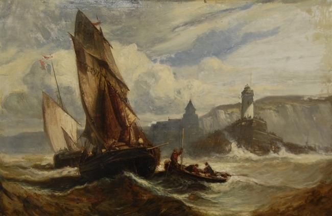 french-ships-in-high-sea-off-coast-with-lighthouse