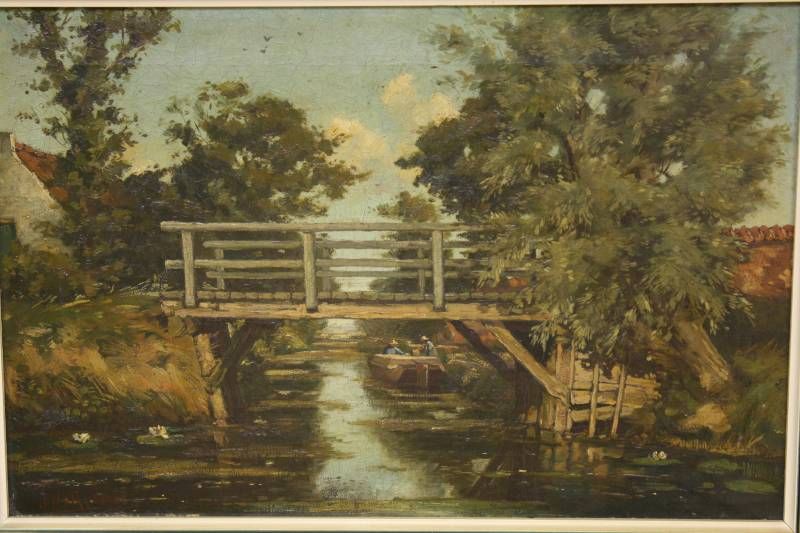 boeren-in-bootje-bij-een-bruggetje