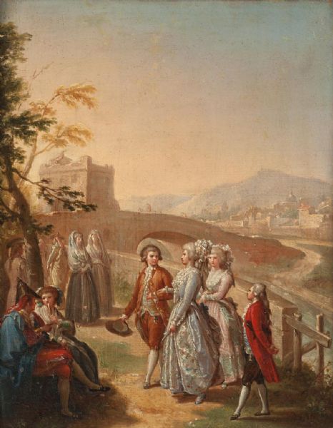 figuras-elegantes-paseando-cerca-de-un-puente