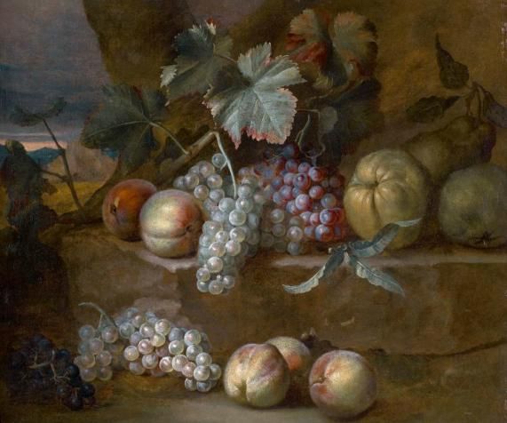 nature-morte-de-raisins-peches-et-poires-sur-un-entablement-de-pierre