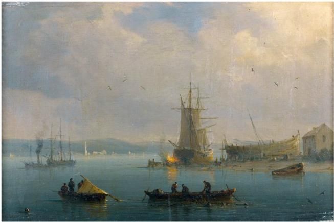 barques-de-pecheurs-devant-un-chantier-naval