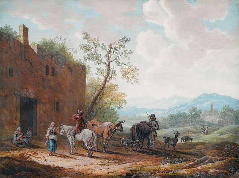landschaften-mit-vieh-und-staffage-gegenstucke
