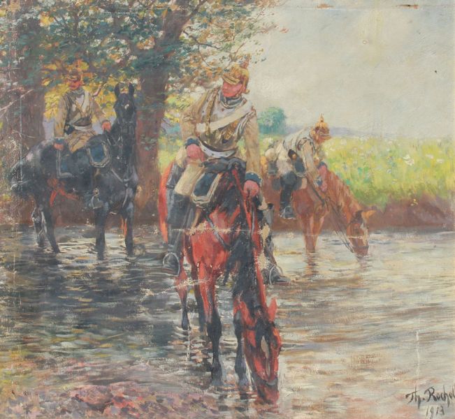 soldiers-on-horseback-crossing-a-stream