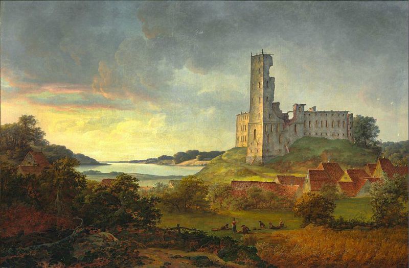 view-of-the-ruins-of-koldinghus-castle-and-the-town-and-surburbs