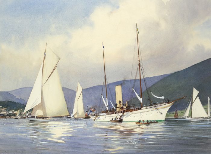 shamrock-iii-shamrock-i-and-the-steam-yacht-erinoff-hunter-s-quay-river-clyde-spring