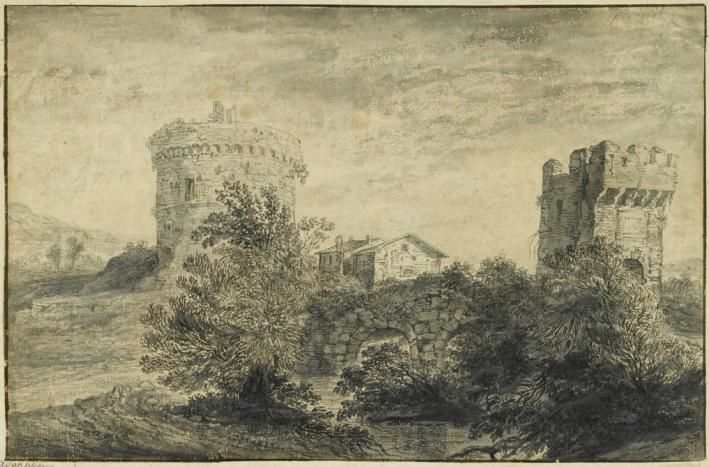 italianate-landscape-with-stone-bridge
