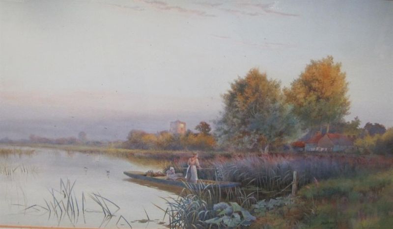 figures-in-a-punt-on-a-river
