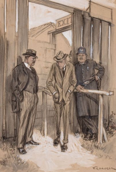cunning-man-walking-out-of-building-story-illustration